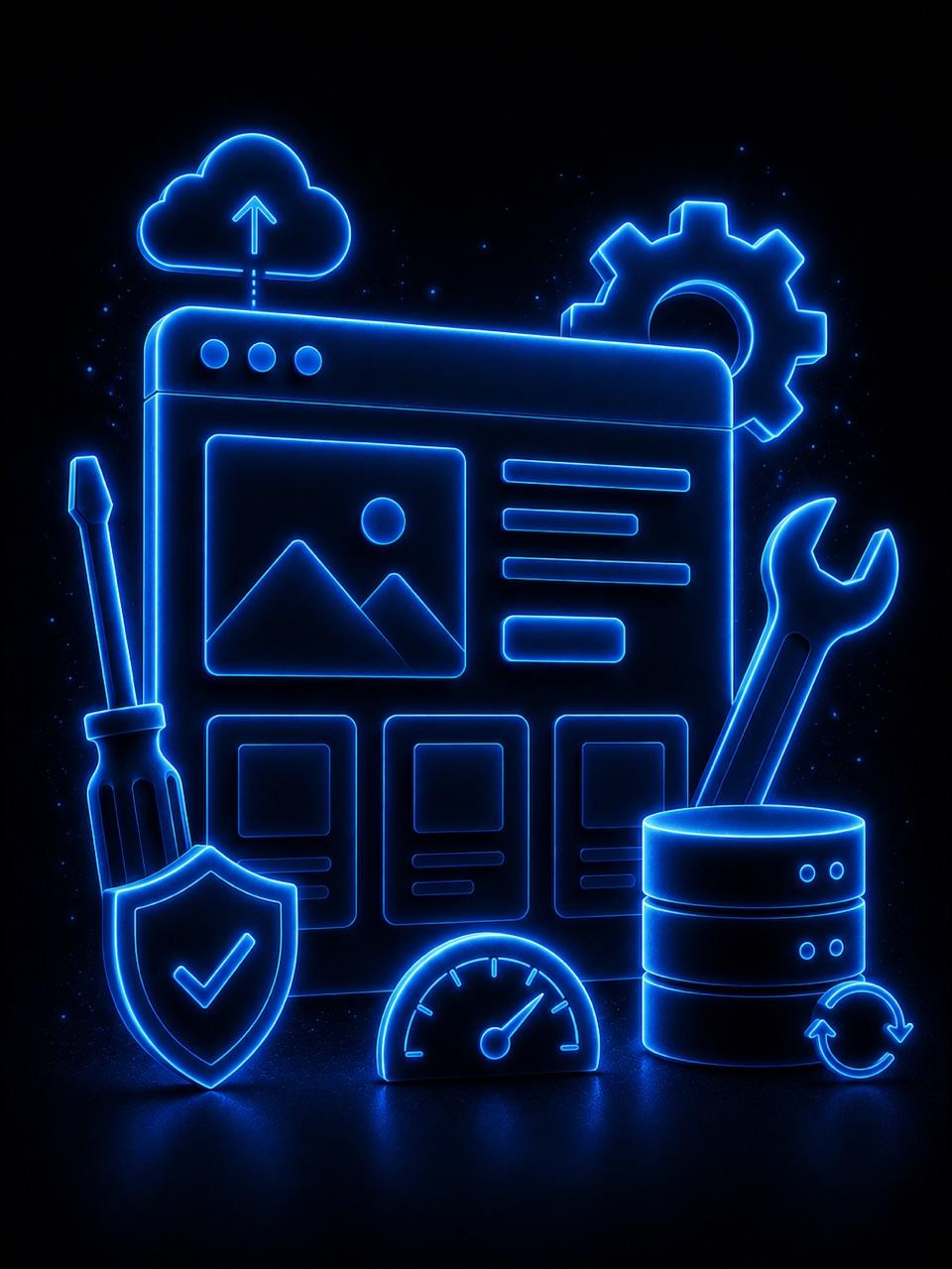 What website maintenance actually means illustration